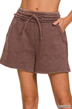 Fleece Shorts Acid Wash & Solid