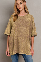 Washed Cotton Oversized Tee