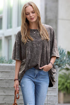 Washed Cotton Oversized Tee