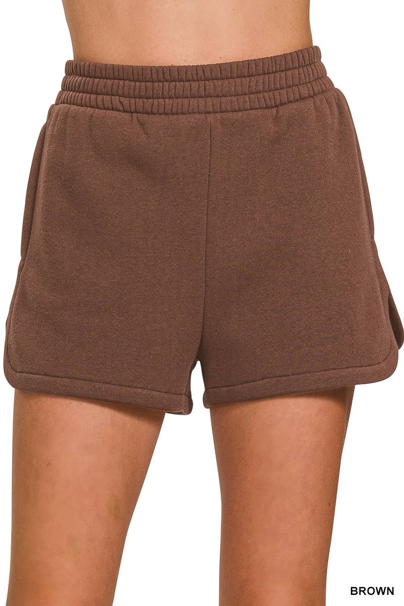 Fleece Shorts Acid Wash & Solid