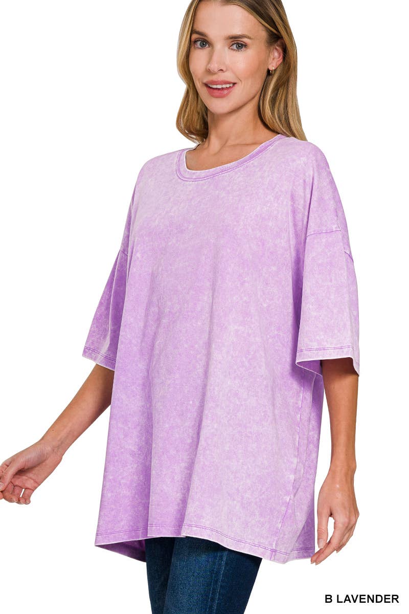 Washed Cotton Oversized Tee