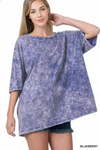 Washed Cotton Oversized Tee
