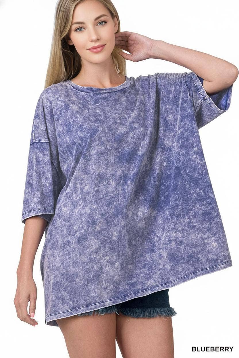 Washed Cotton Oversized Tee