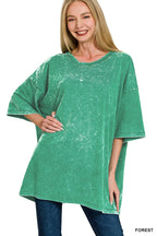 Washed Cotton Oversized Tee