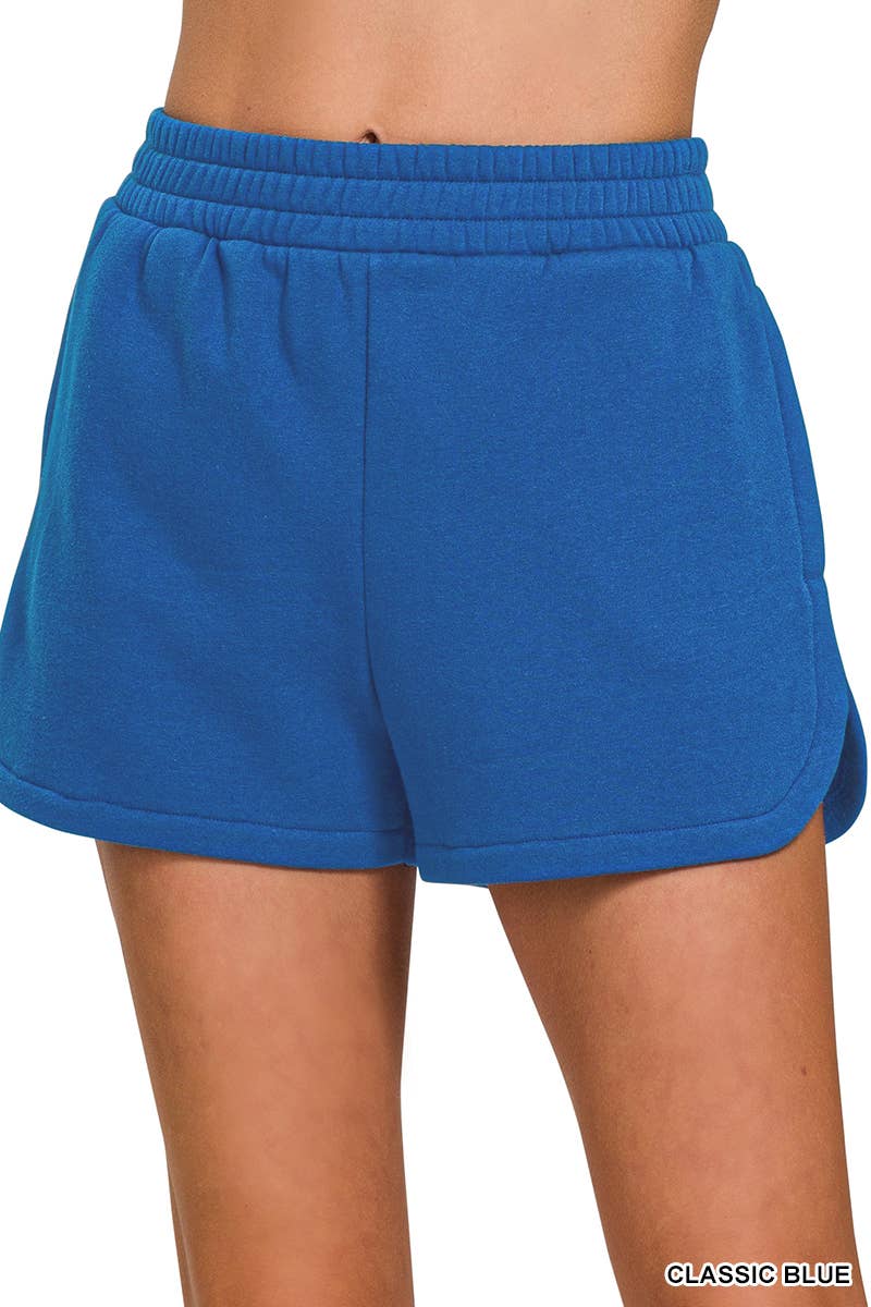 Fleece Shorts Acid Wash & Solid