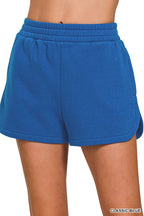 Fleece Shorts Acid Wash & Solid