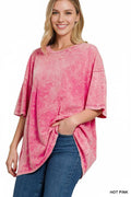 Washed Cotton Oversized Tee