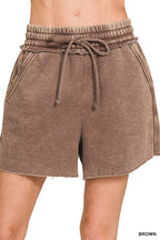 Fleece Shorts Acid Wash & Solid