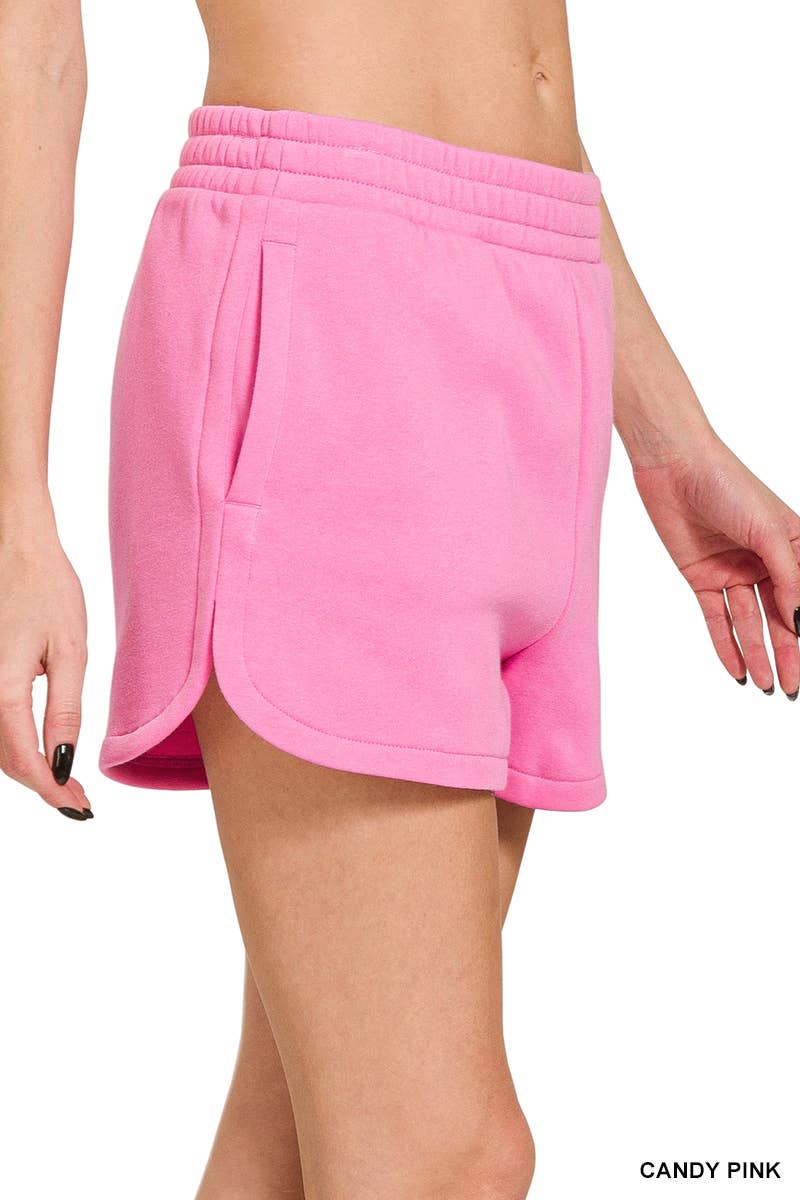 Fleece Shorts Acid Wash & Solid