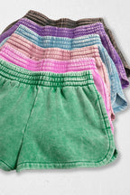 Fleece Shorts Acid Wash & Solid